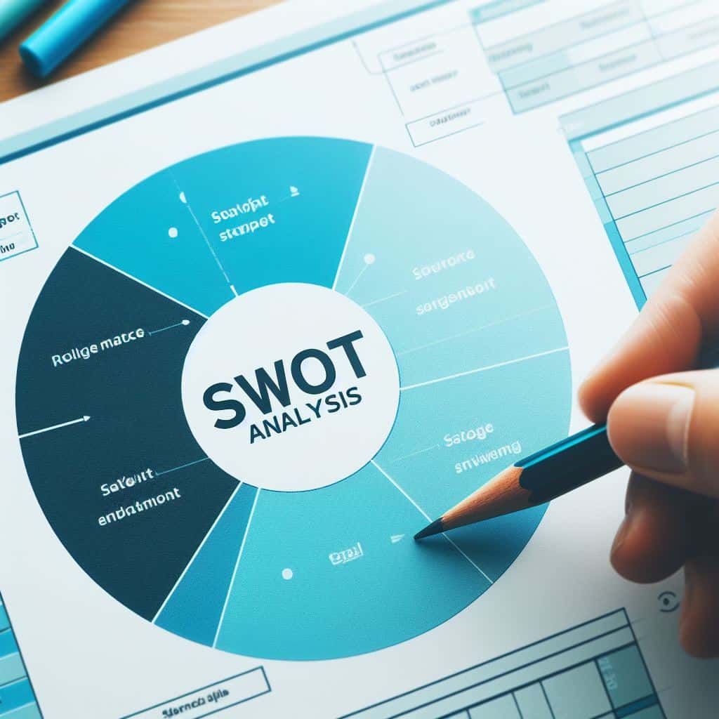 competitor SWOT analysis image showing a diagram