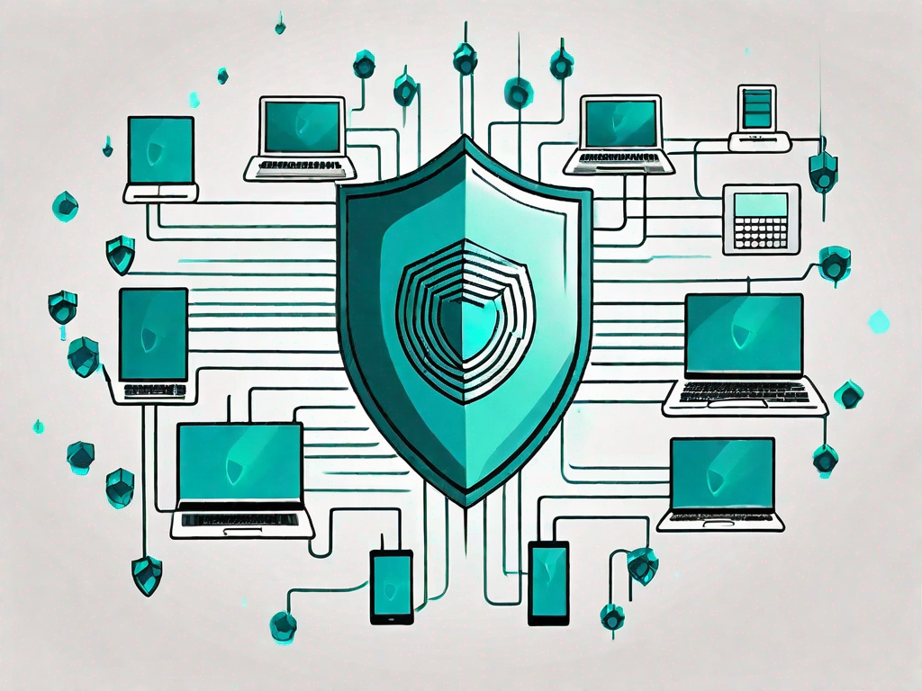 A digital shield protecting a network of interconnected devices from incoming malicious cyber threats