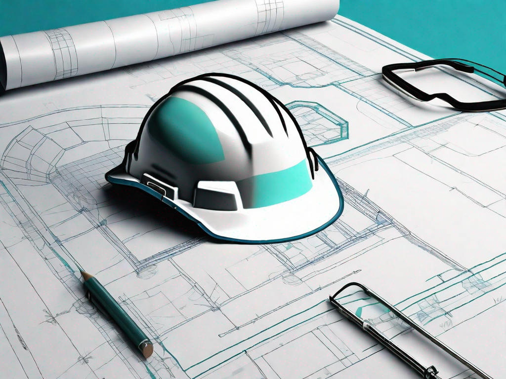 A construction helmet