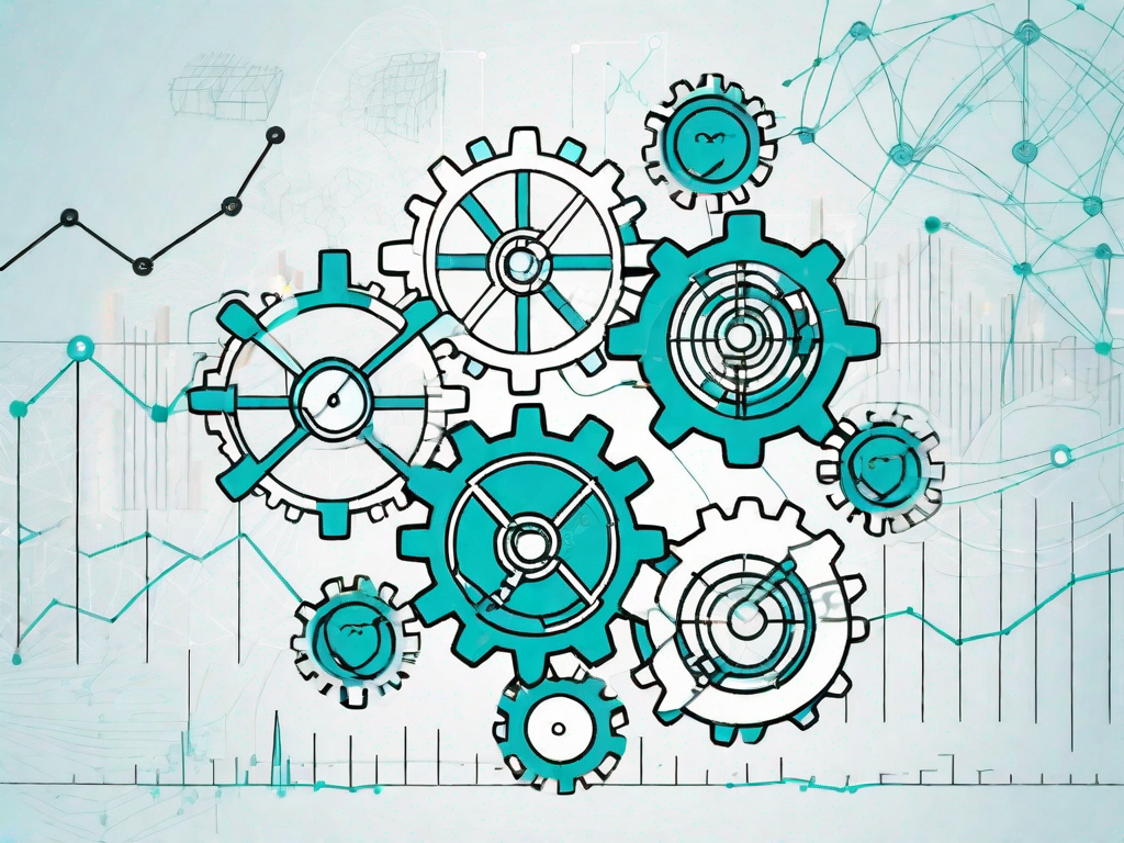 A set of interconnected gears