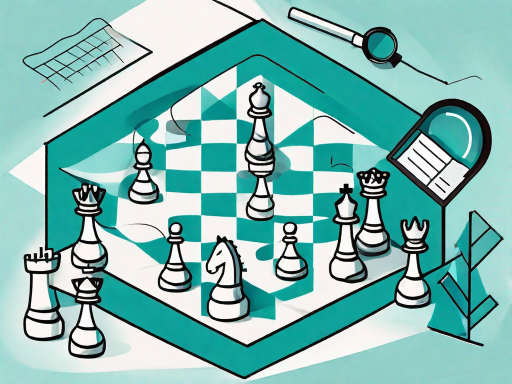 A chessboard with chess pieces