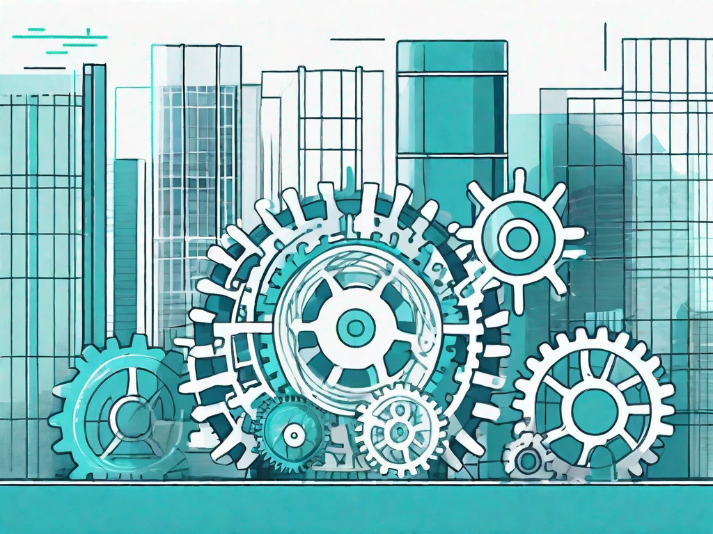 Various interconnected gears