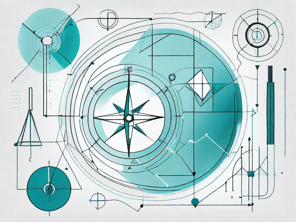 Various interconnected geometric shapes representing different data sets