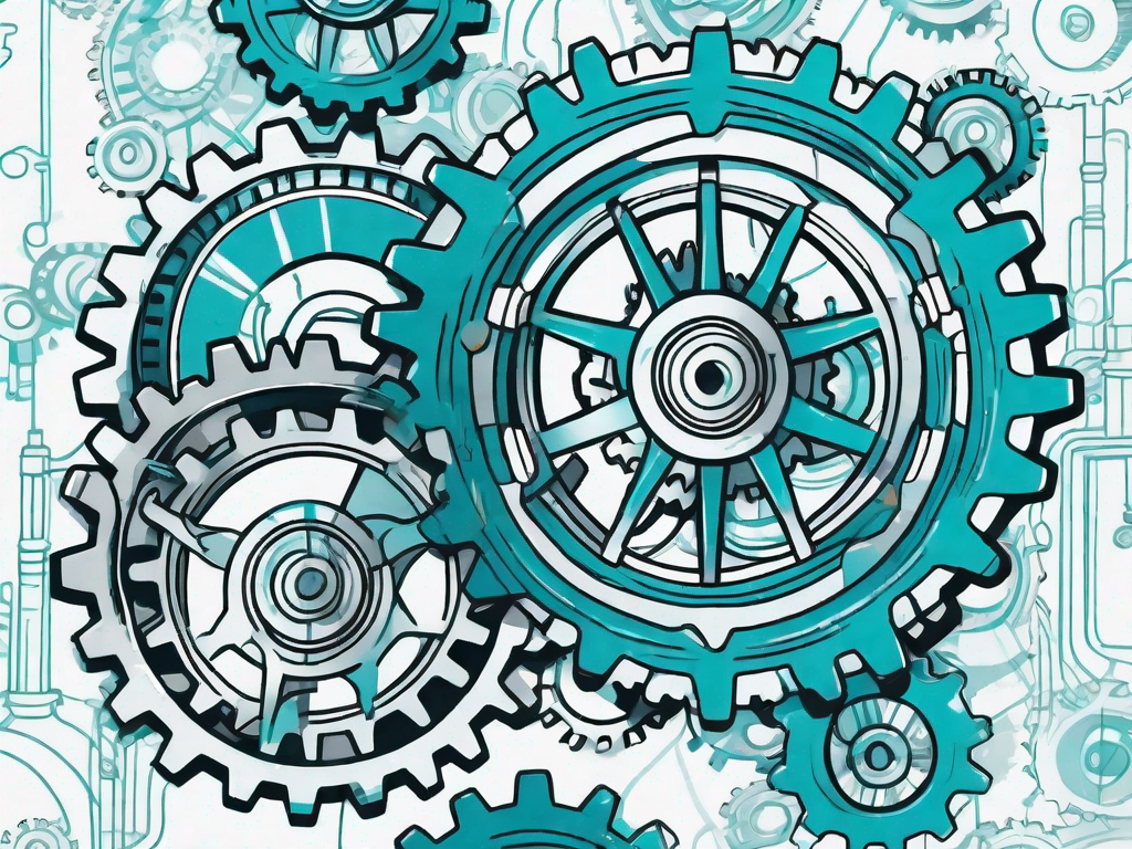 A well-oiled machine with various gears and cogs working in harmony