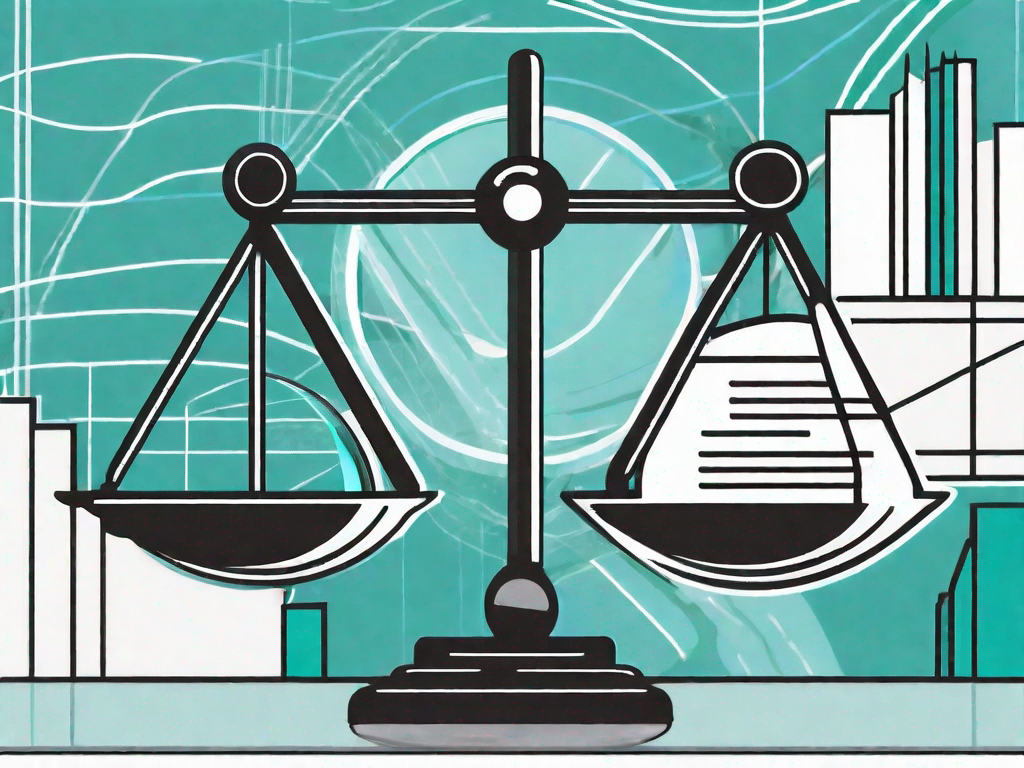 A balanced scale with one side holding a magnifying glass representing analysis and the other side holding a checkmark symbolizing personal accountability