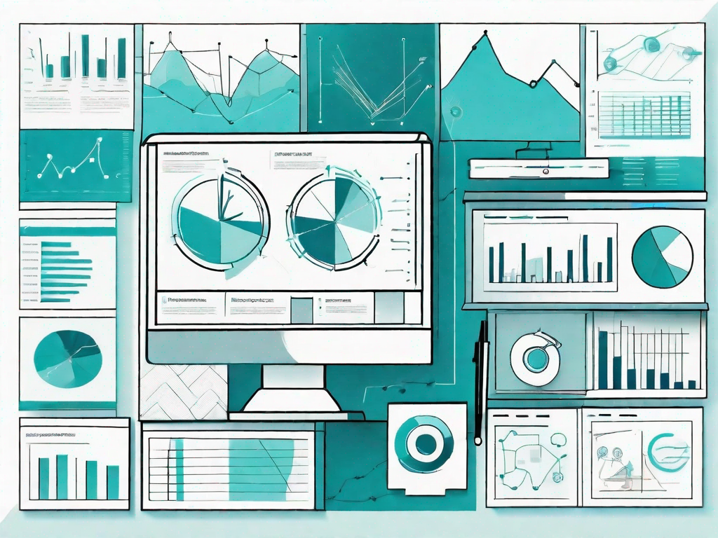 A business analysis toolkit with symbolic elements like a list