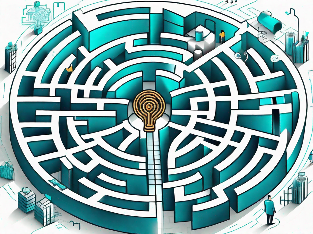 A complex maze representing business processes