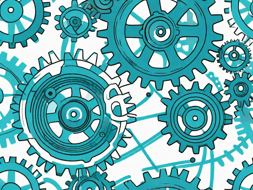 A complex network of gears and cogs working smoothly together