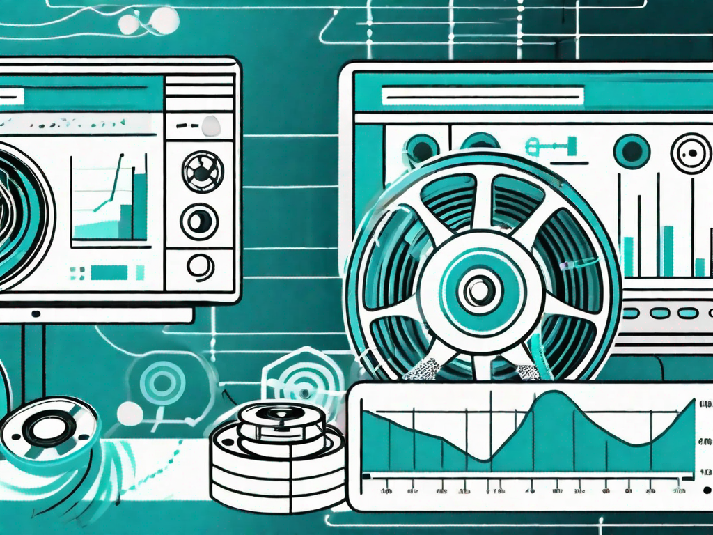 A film reel and a radio