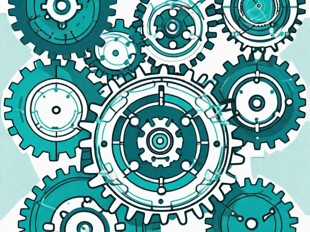 Various digital systems represented by interconnected gears