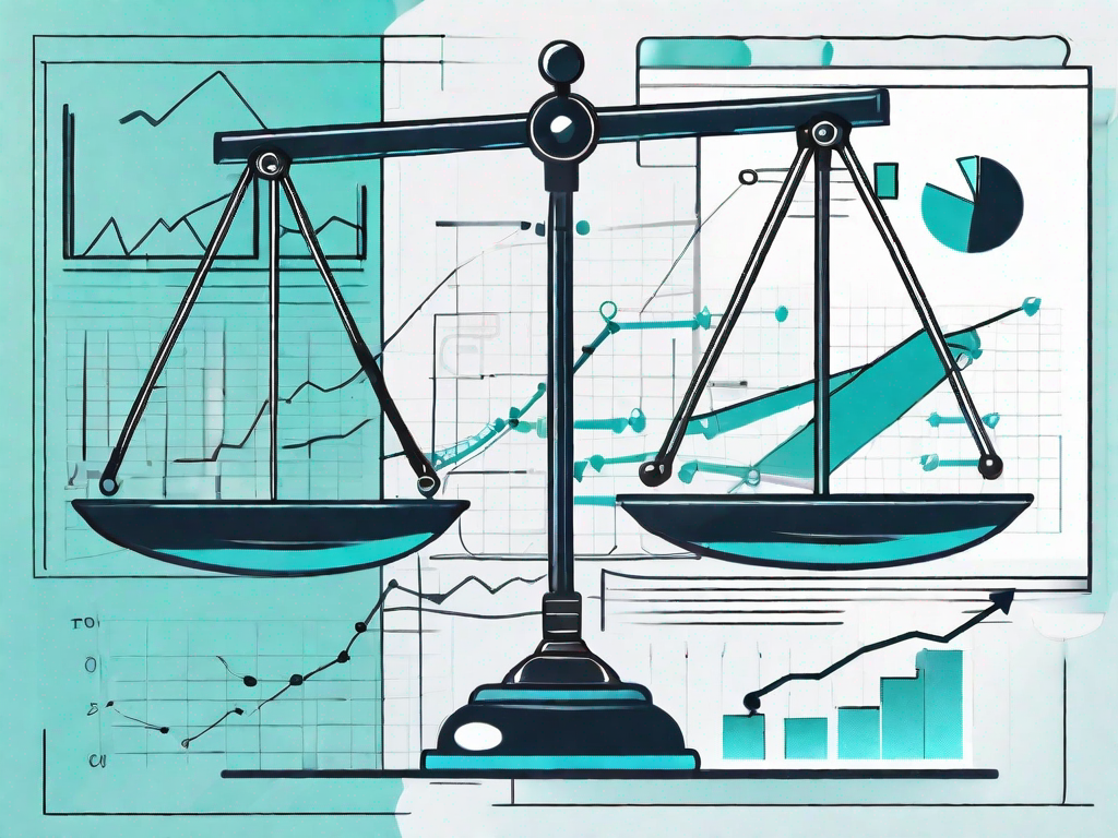 A balanced scale with quality attributes such as reliability