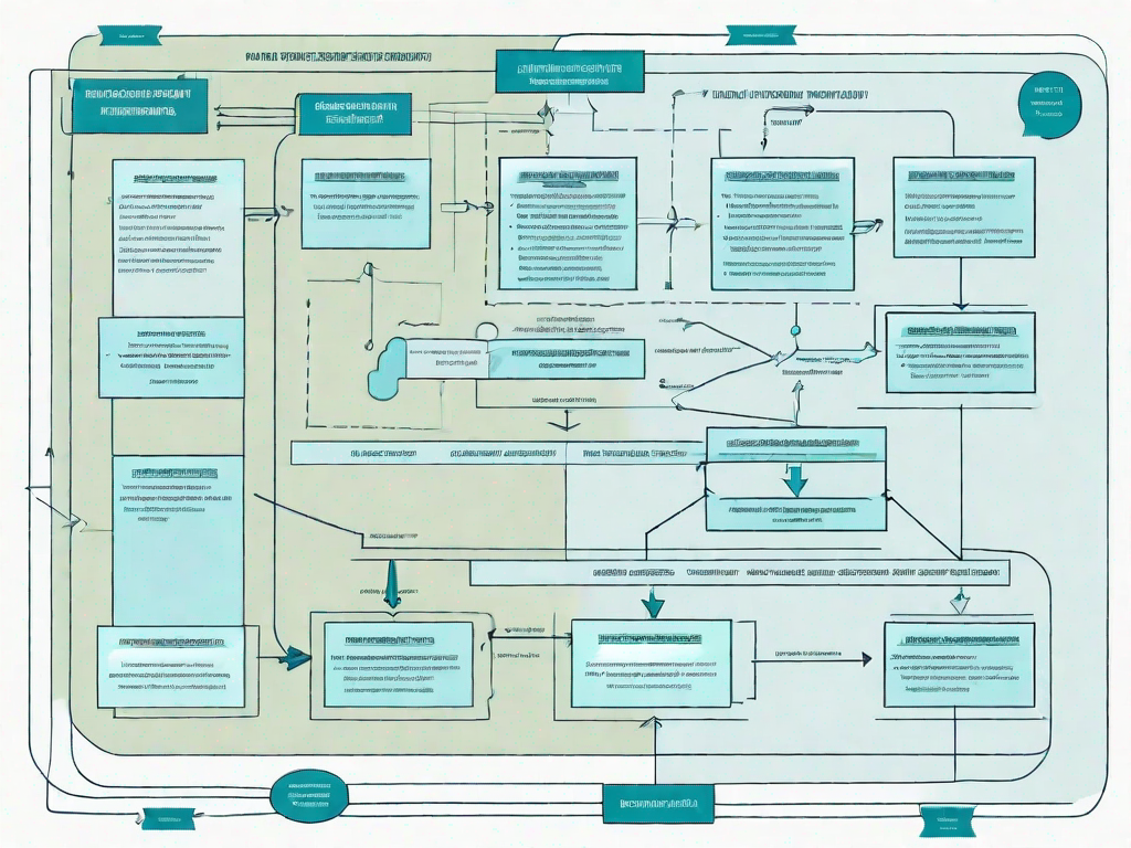 A flowchart or map showing the process of tracing requirements from their origins through their development and implementation in a business setting