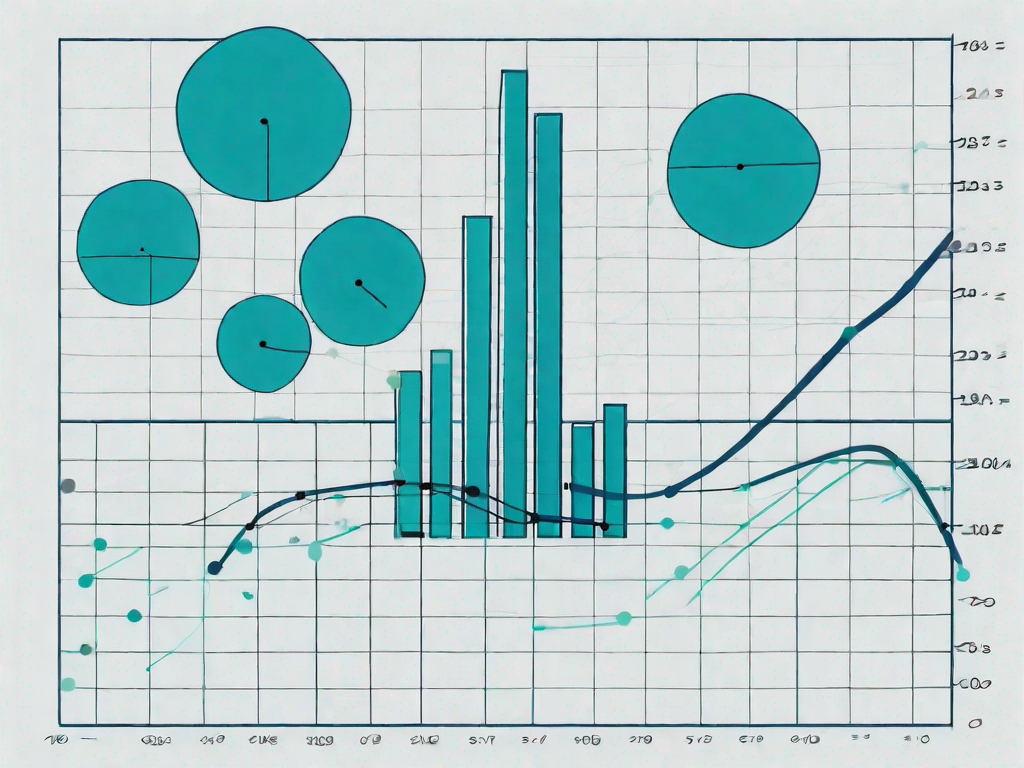 A chi-square graph with data points and statistical analysis tools to represent the concept of data analysis