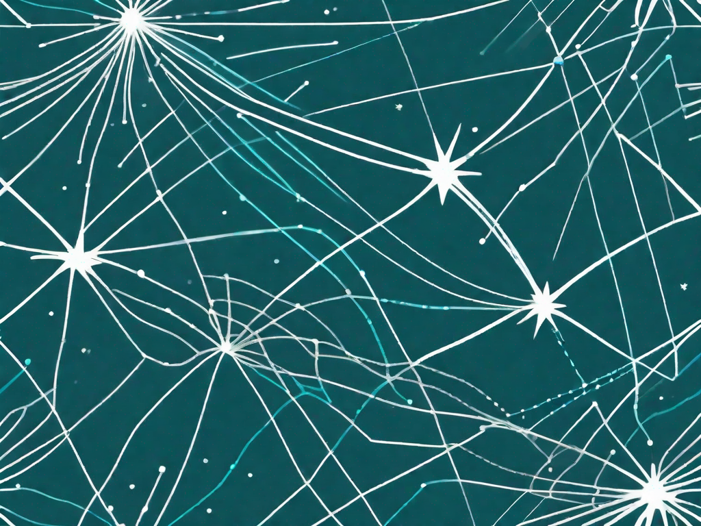 Two sets of data points represented as stars in two different galaxies