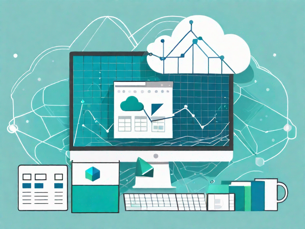 A cloud symbol connected to a jira software icon and a google sheets icon