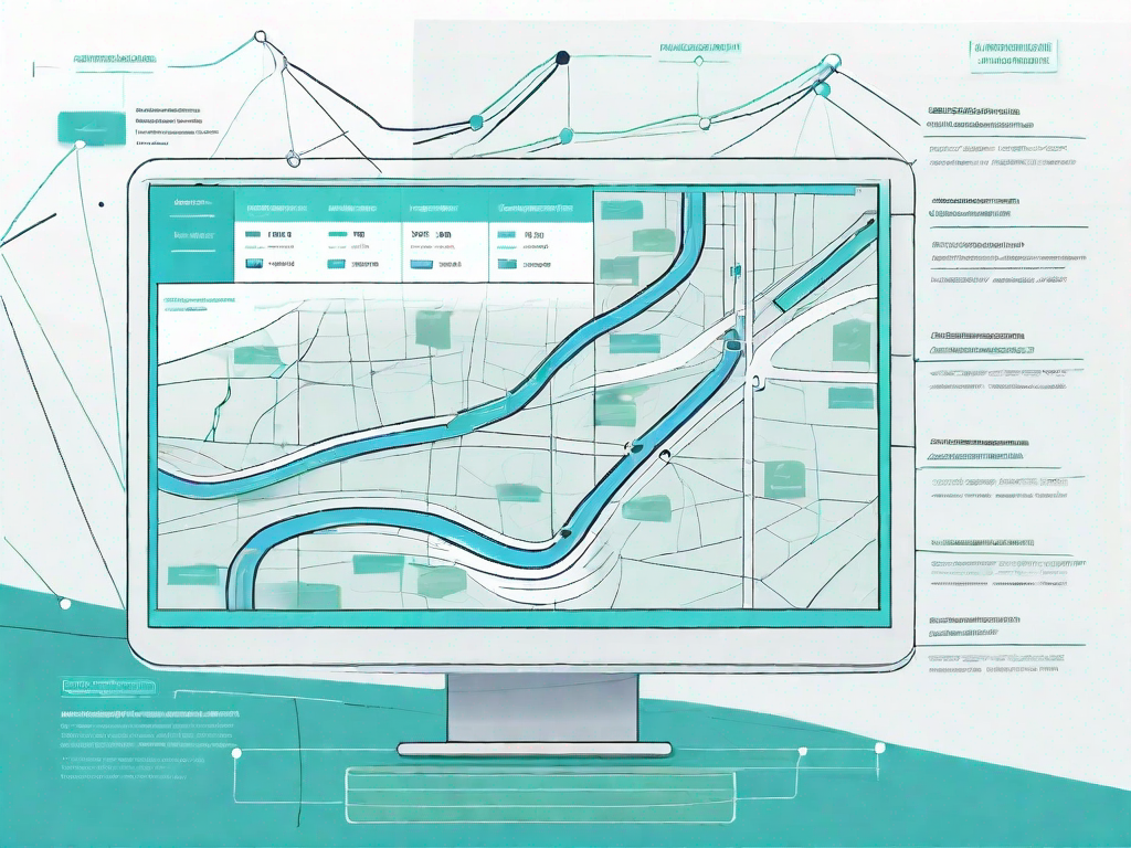 A computer screen displaying a detailed roadmap with various custom fields