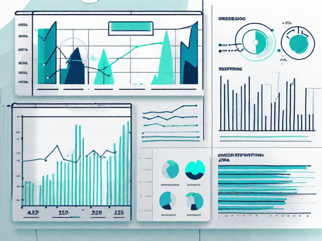 A dynamic dashboard filled with various types of graphs and charts