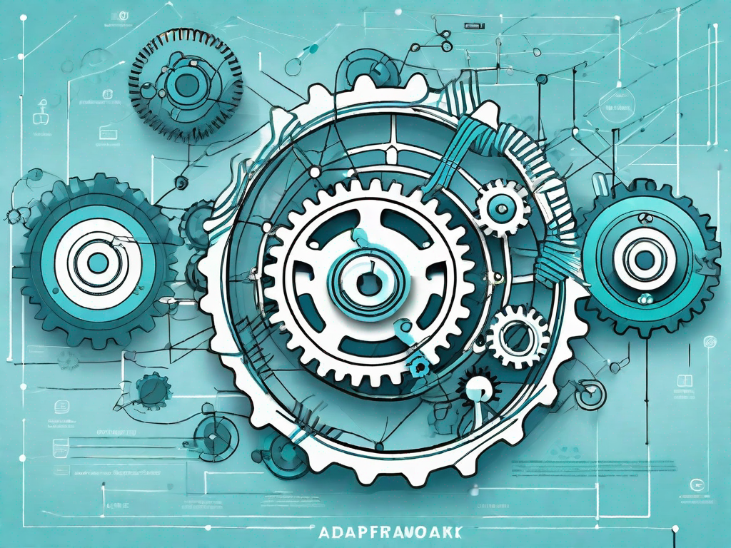 Various interconnected gears