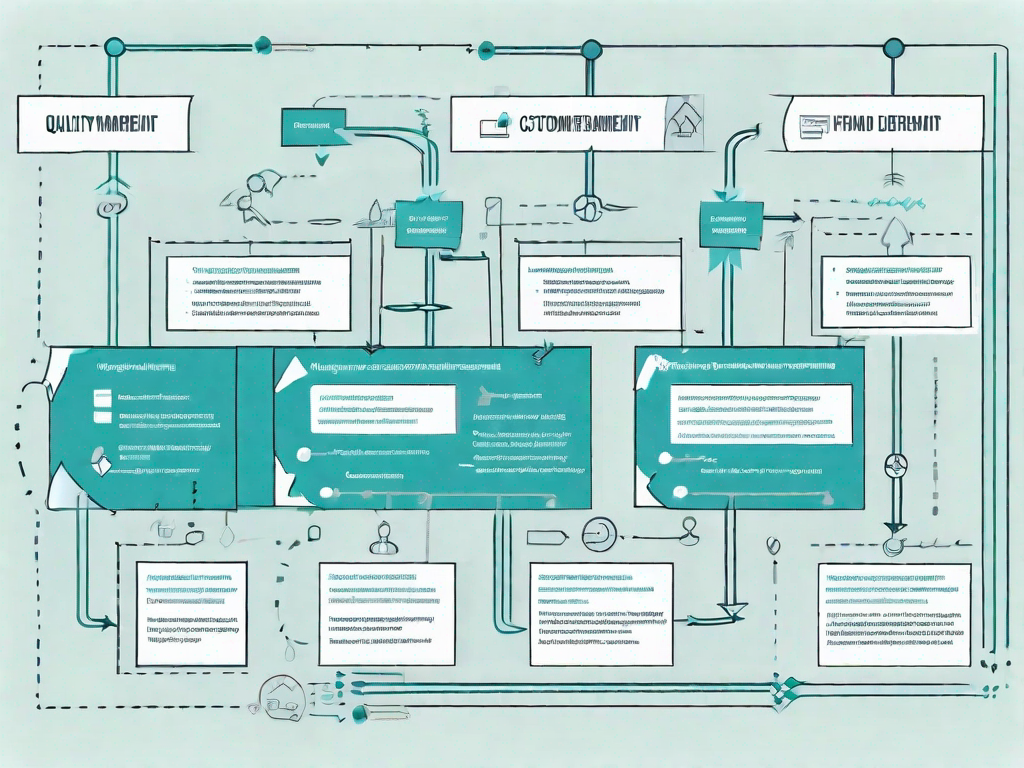 A flowchart or matrix