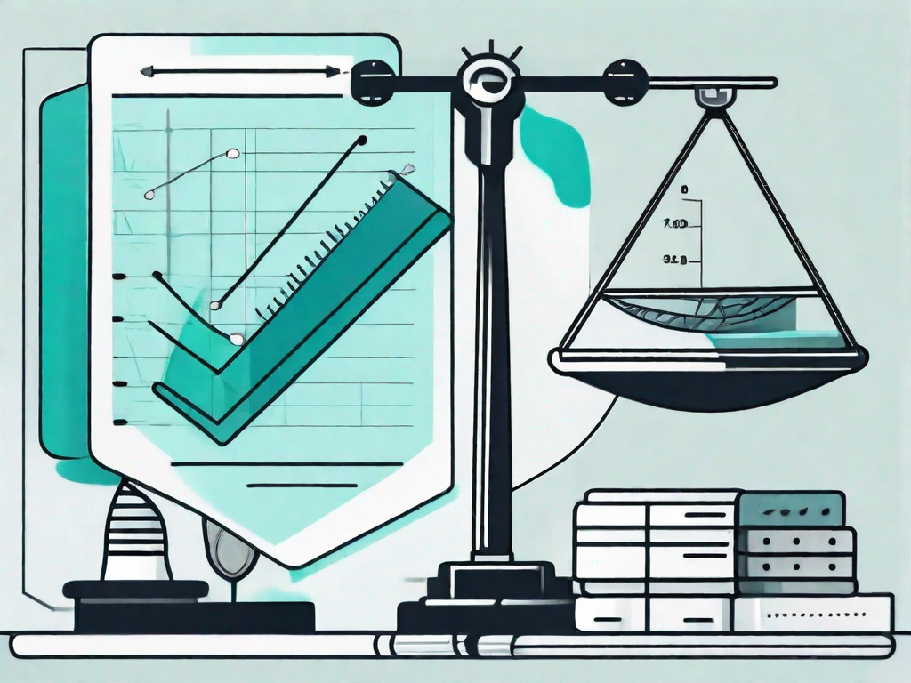 A balanced scale with engineering tools on one side and a checklist on the other