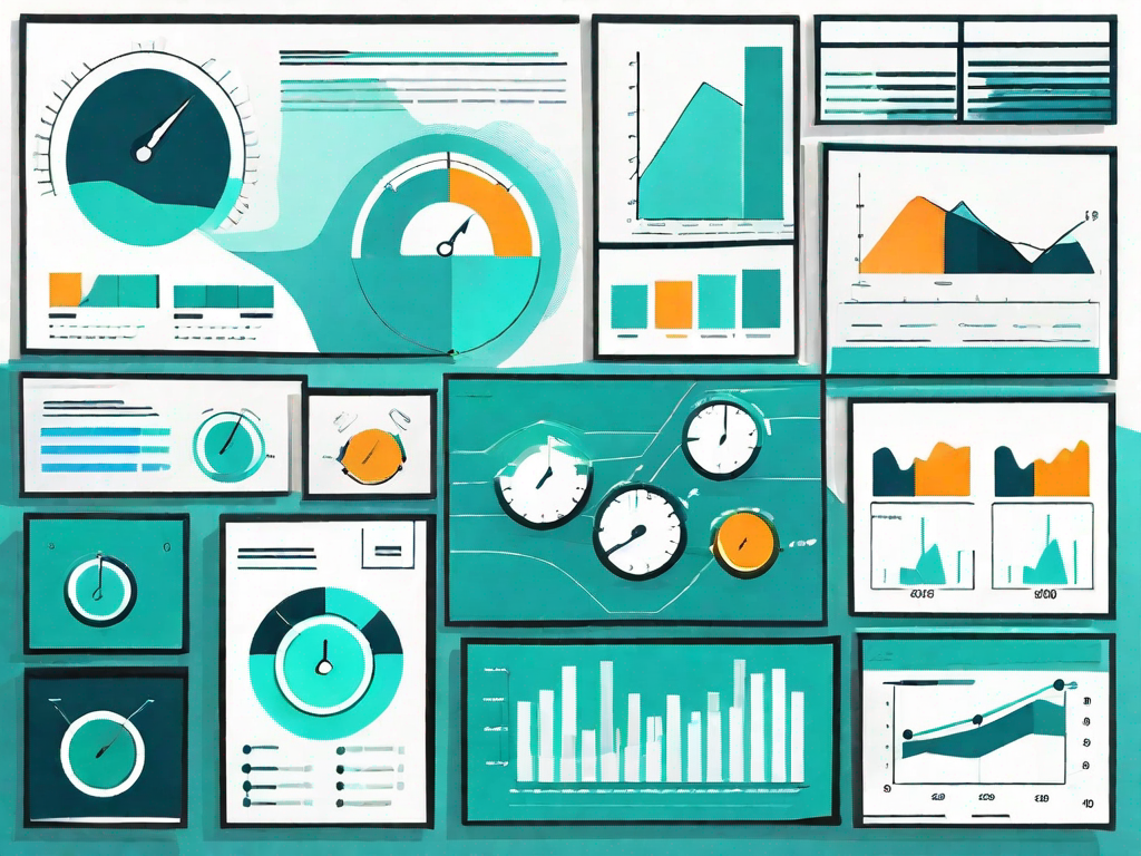 Various product metrics such as sales graphs