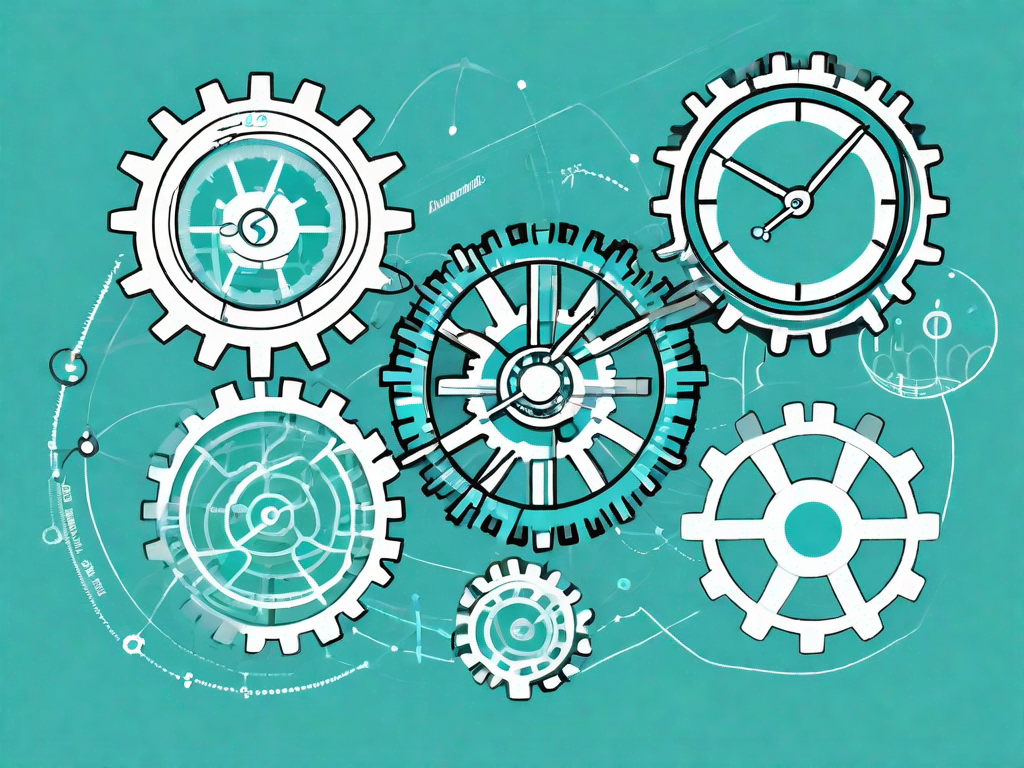 Various interconnected gears