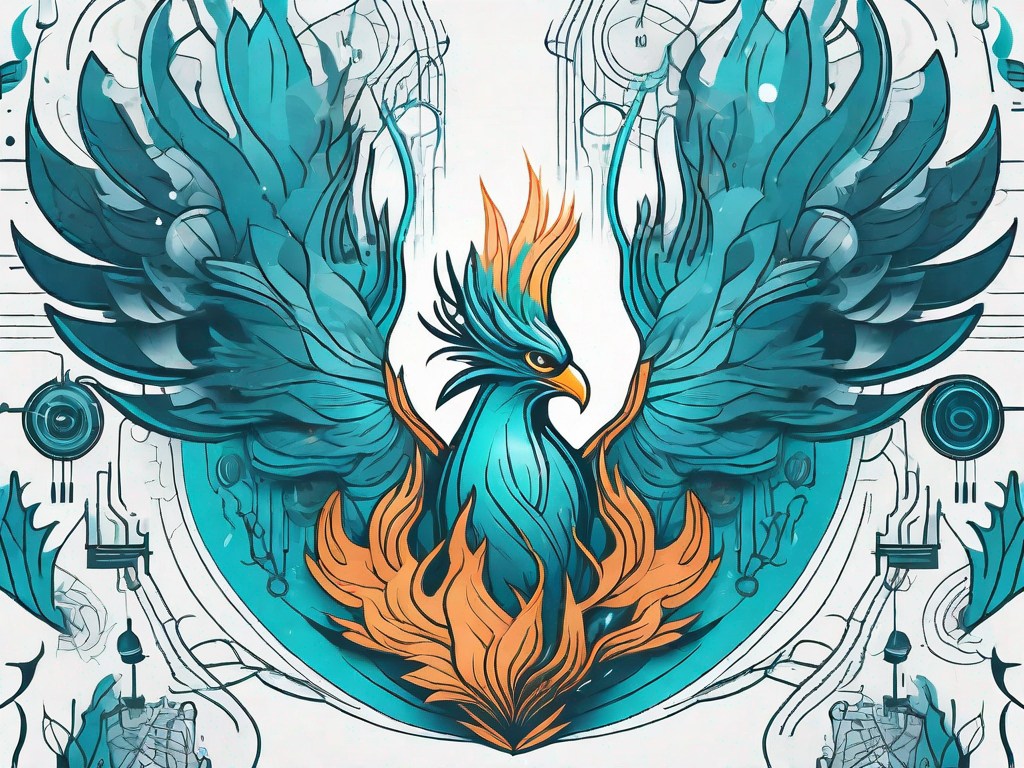 A phoenix rising from the ashes