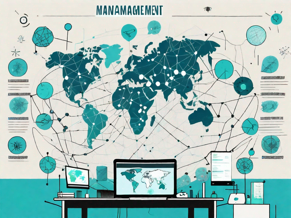 A digital screen with miro's interface displaying various project management tools