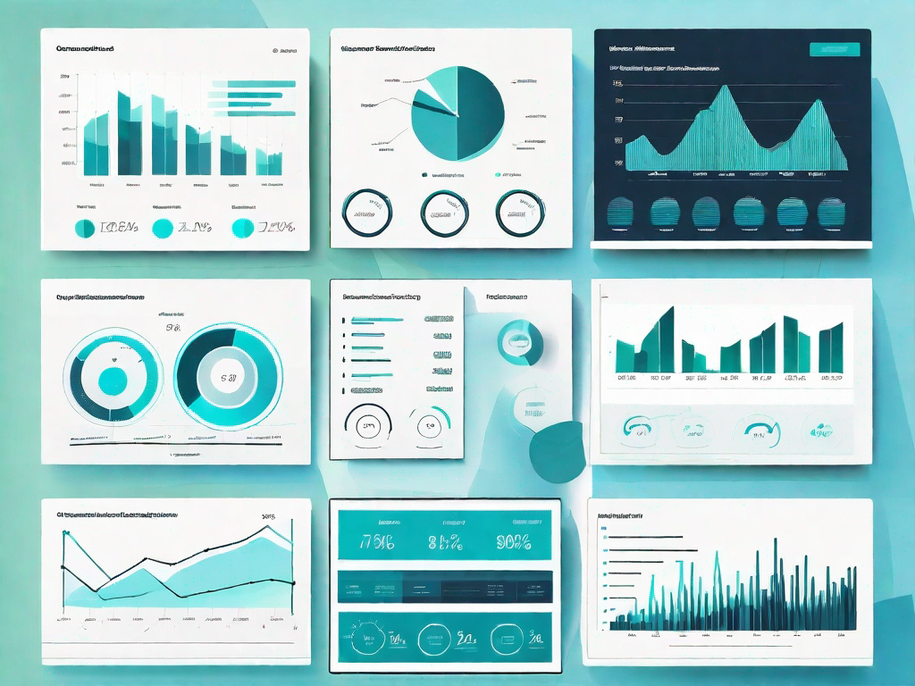 A detailed performance dashboard with various charts