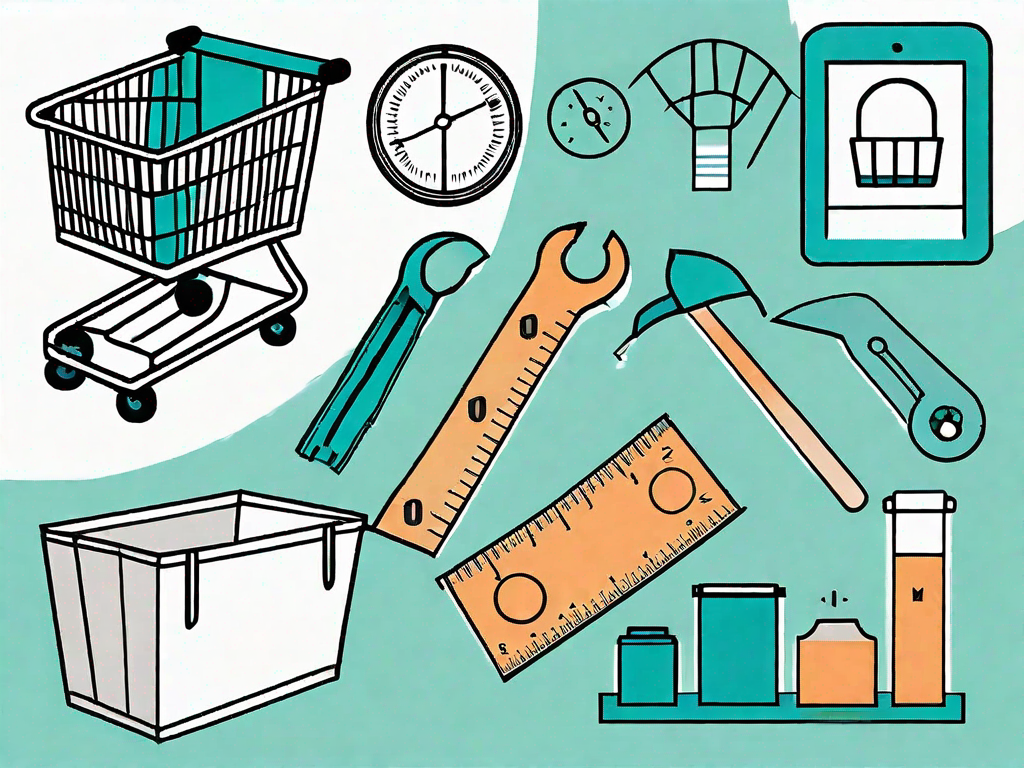 Various measurement tools like a ruler