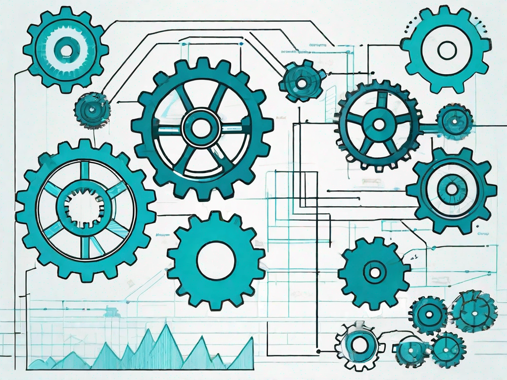 Various interconnected gears