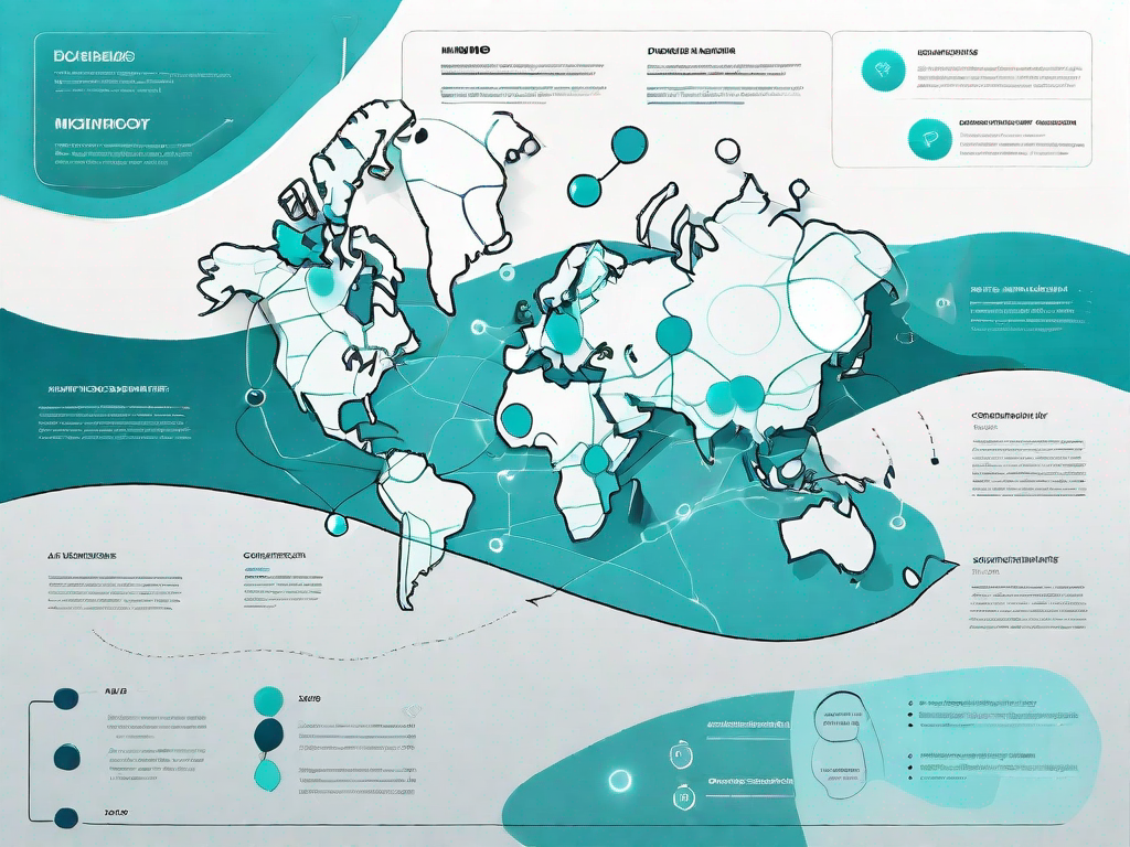 A double bubble map template displayed on a miro interface