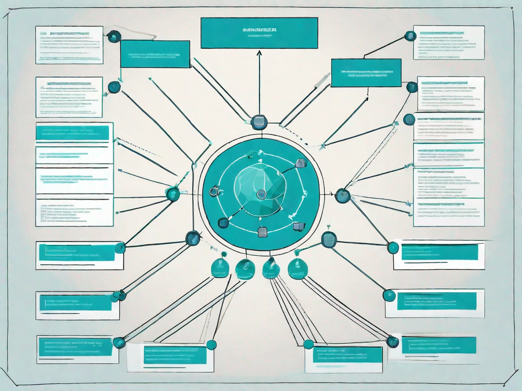 A well-organized flowchart with various interconnected nodes