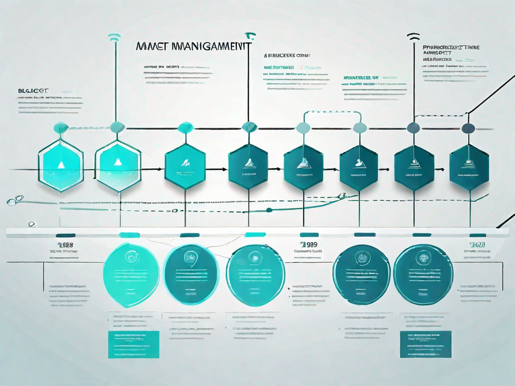 A detailed and dynamic project timeline chart