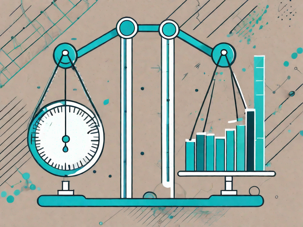 A scale balancing different elements such as gears