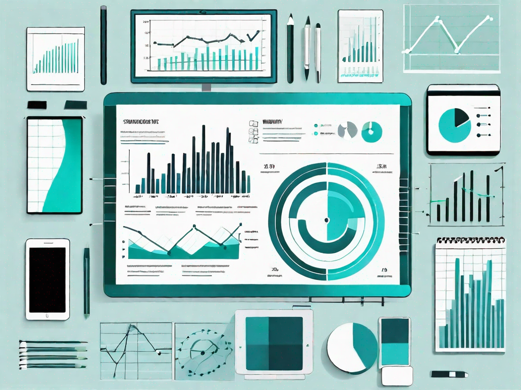 Various marketing tools like charts