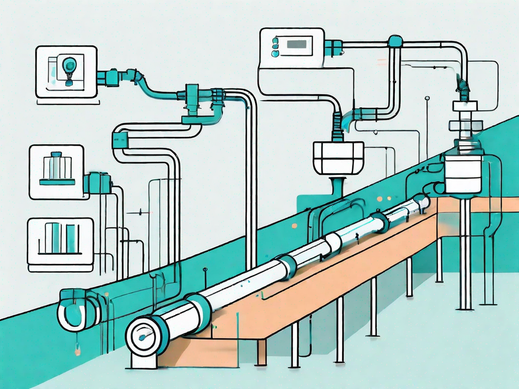 A pipeline with different stages