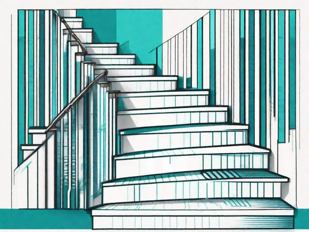 A progressive staircase with each step representing different stages of data maturity