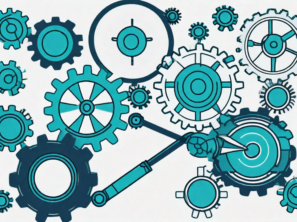 Various interconnected gears