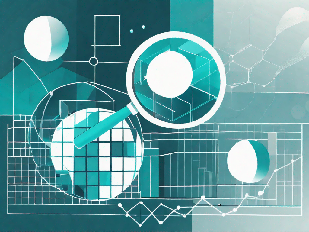 Two sets of data represented by different shapes (like cubes and spheres)