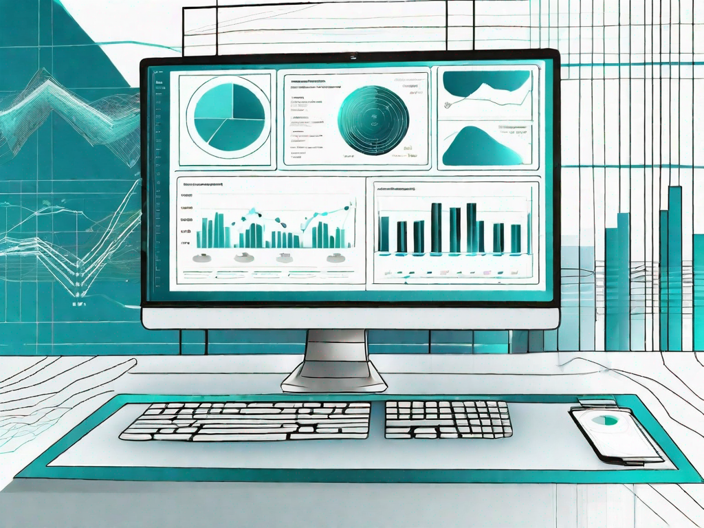 A computer screen displaying various charts and graphs