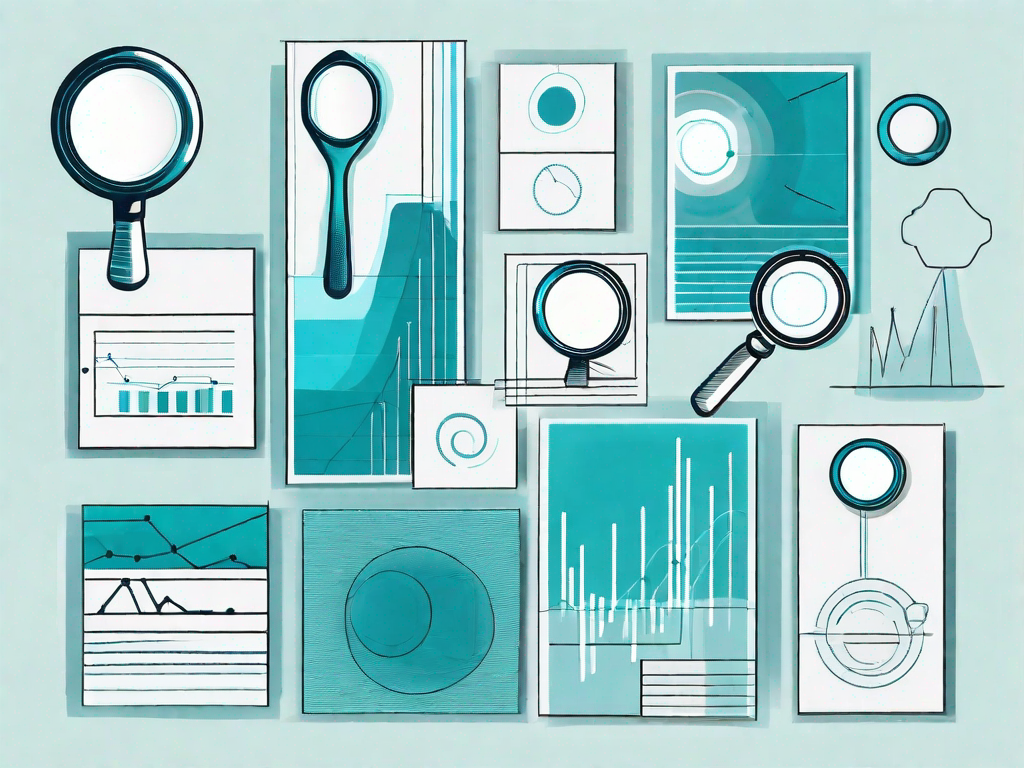 Various data sets represented by different shapes and sizes of cards