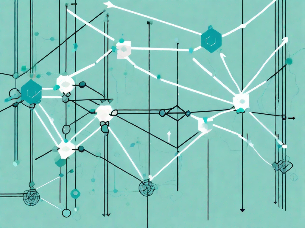 A chain of interconnected nodes