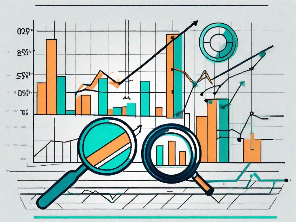 A line chart with multiple colored lines representing different data sets