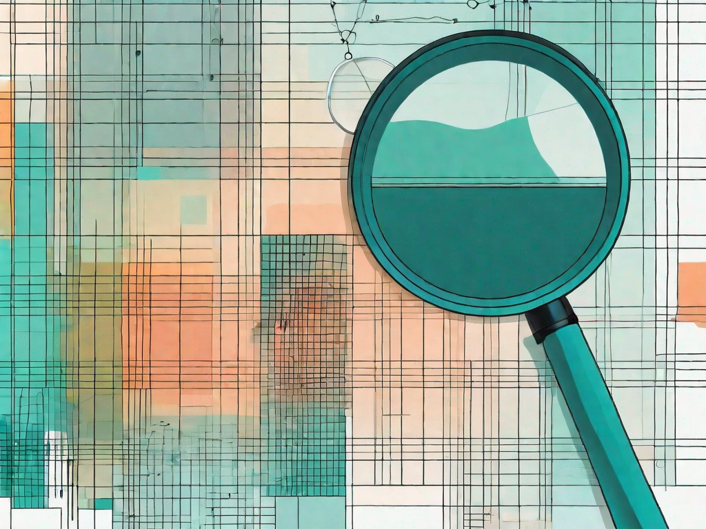 A colorful heatmap grid showing various data points