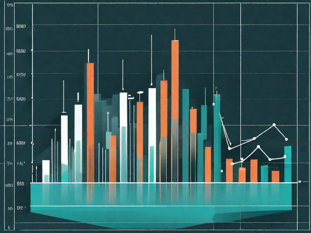 A detailed box plot graph with various sections marked