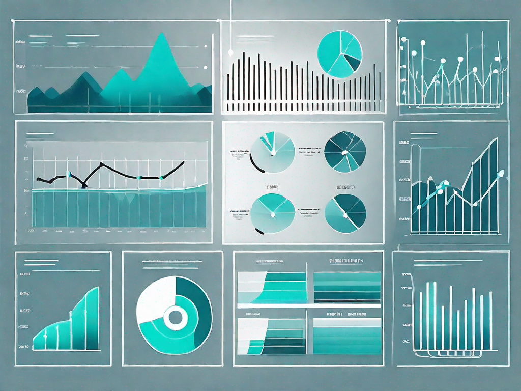 Various data points being funneled into a large machine