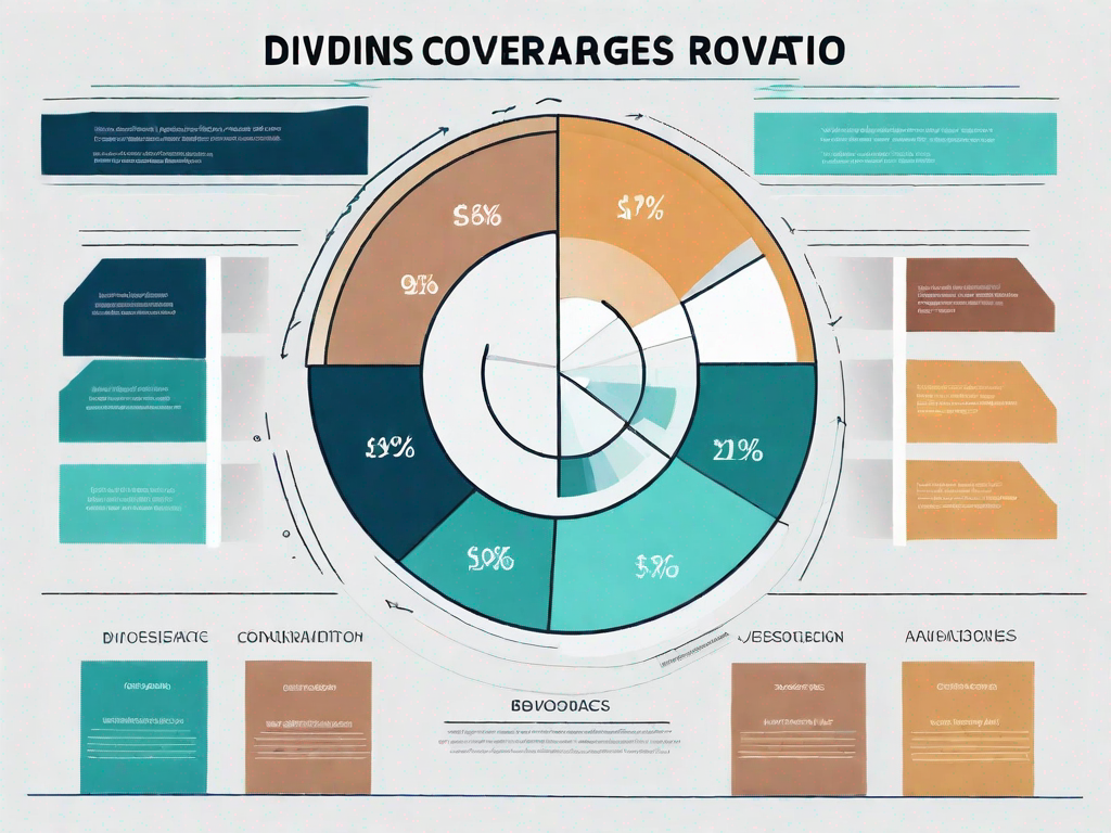 A pie chart divided into sections