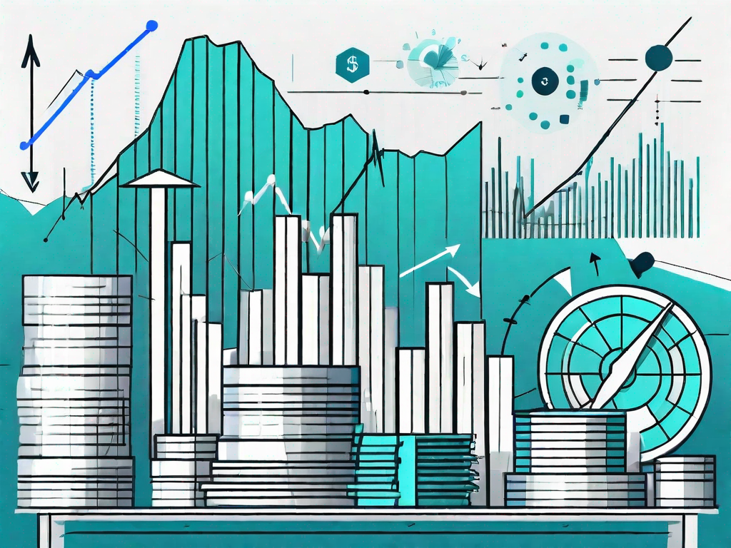 Various financial elements like bar graphs