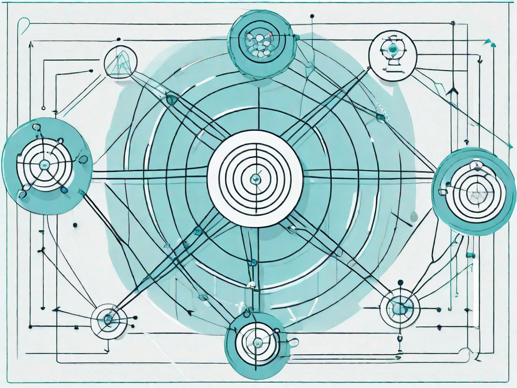 A complex web of interconnected nodes